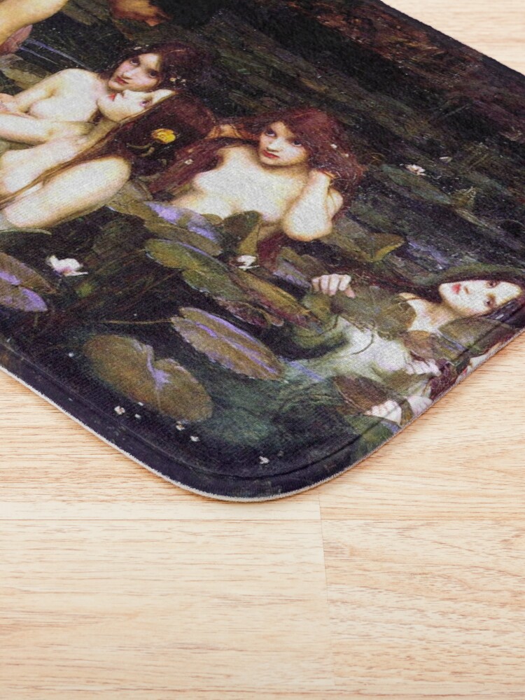 Alternate view of Hylas and the Nymphs - John William Waterhouse Bath Mat