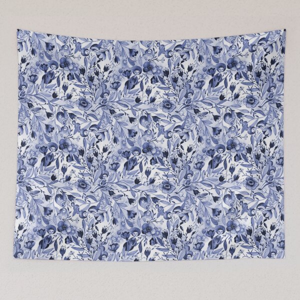 Item preview, Inktober 2019 day 10 pattern in blue designed and sold by Gaia Marfurt.