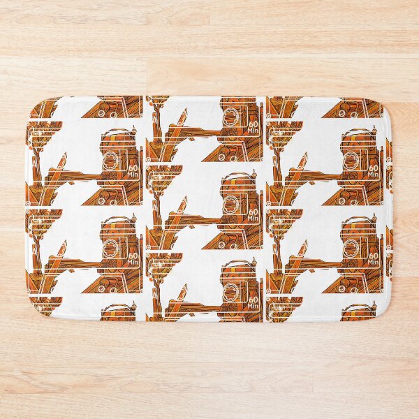 Item preview, Pop-art tape cassette Robot digs up a tree designed and sold by Gammaraybots.