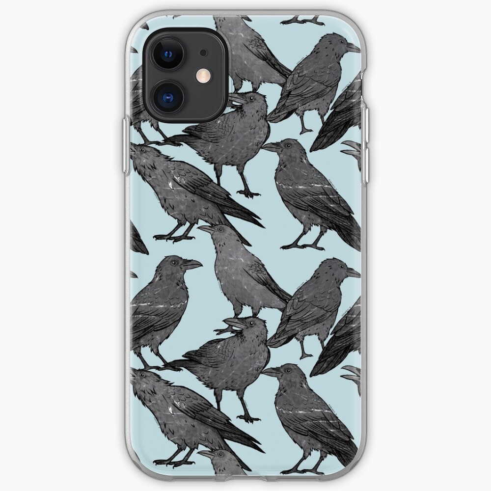Nettes Krähenmuster iPhone-Hülle & Cover