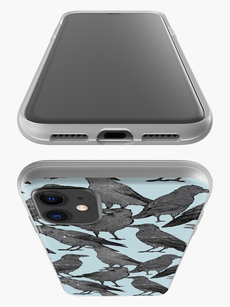 Alternative Ansicht von Nettes Krähenmuster iPhone-Hülle & Cover