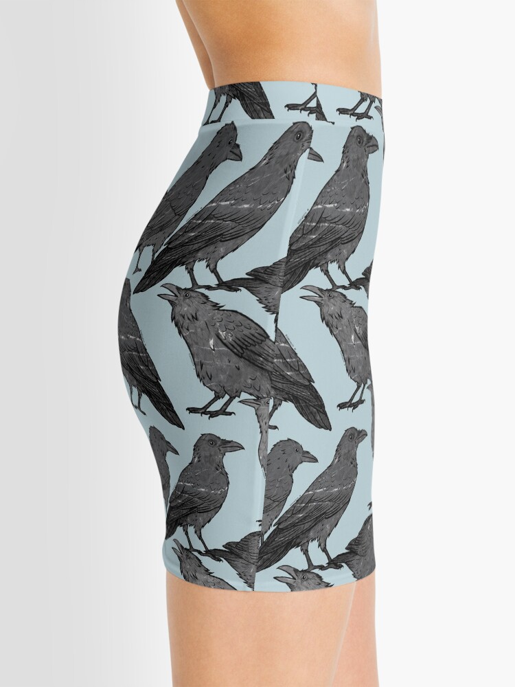 Alternate view of Cute crow pattern Mini Skirt