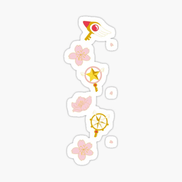 Card Captor Sakura - Staff Pattern Sticker