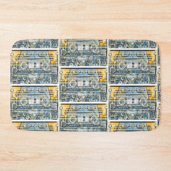 Item preview, Pop-art tape cassette Robot heart robot love designed and sold by Gammaraybots.