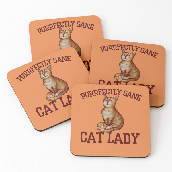Item preview, Purrfectly sane cat lady designed and sold by FrictionMaxxing.