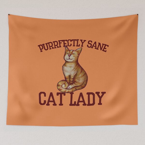 Artikelvorschau, Purrfectly sane cat lady entworfen und verkauft von FrictionMaxxing.