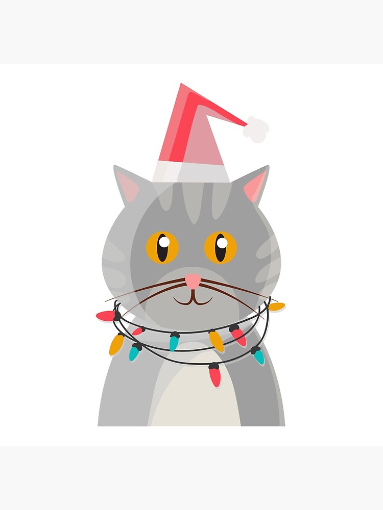 Christmas cat - fairy lights - pet Christmas cat - fairy lights - pet