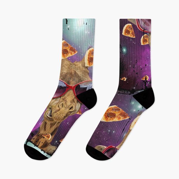 Item preview, disstressed giraffe nebula pizza designed and sold by Scoopivich.