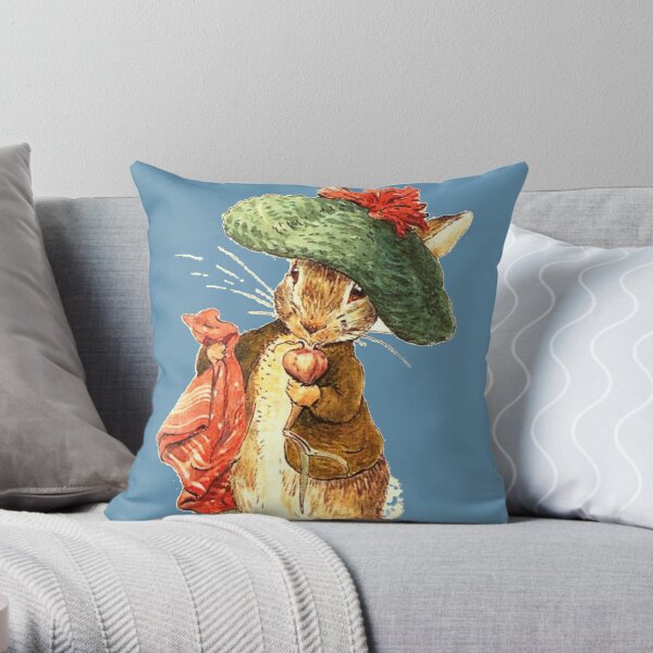 Benjamin Bunny - Beatrix Potter Throw Pillow