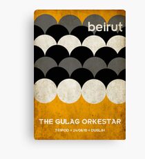 Beirut World Tour Poster Canvas Print