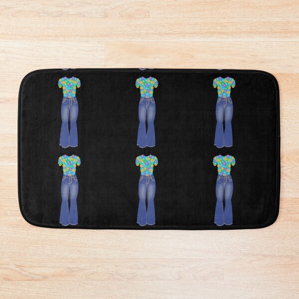 Item preview, 1970's flower power jeans designed and sold by designInk.