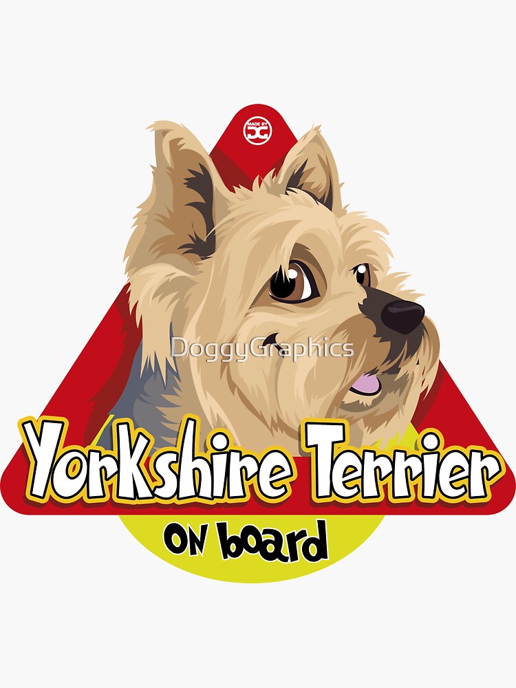 Yorkshire Terrier On Board by DoggyGraphics