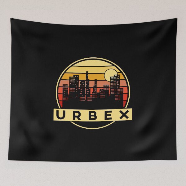 Item preview, Retro Sunset Urbex (Urban Exploration) Cityscape Logo designed and sold by MadPanda.