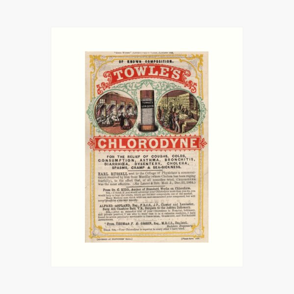 Item preview, Vintage Towles Cholera Cure Advertisement designed and sold by ThatsMyStyle.