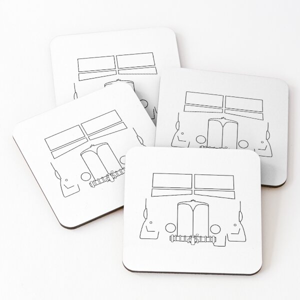 Item preview, AEC Matador 4x4 classic lorry outline graphic (black) designed and sold by soitwouldseem.