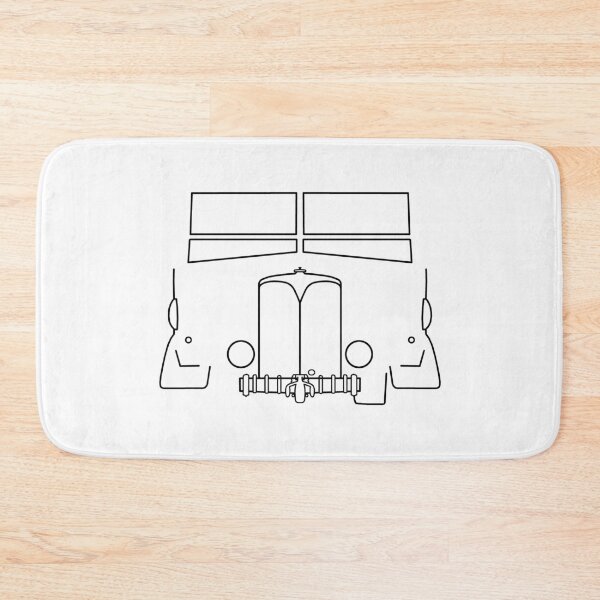 Item preview, AEC Matador 4x4 classic lorry outline graphic (black) designed and sold by soitwouldseem.