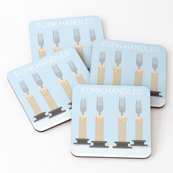 Item preview, Fork Handles / four candles funny Christmas design designed and sold by TryStar.