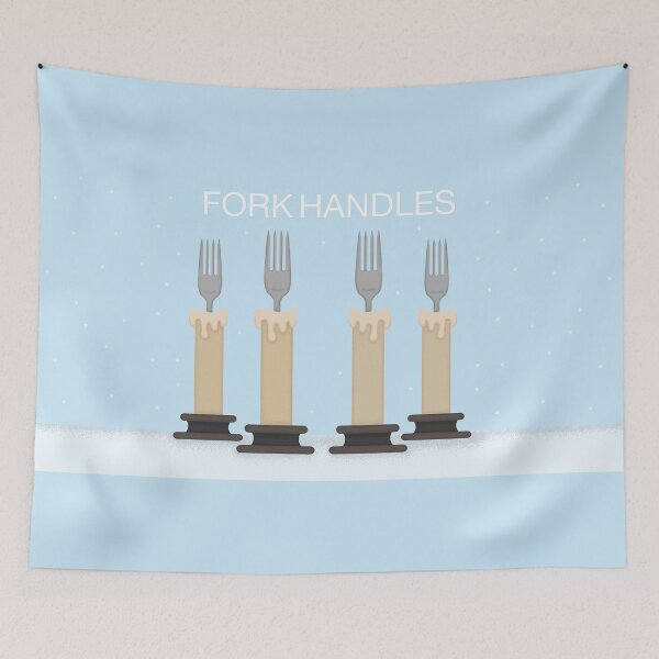 Item preview, Fork Handles / four candles funny Christmas design designed and sold by TryStar.
