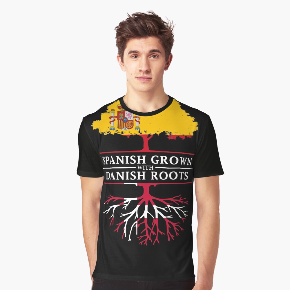 Spanish Grown with Denmark Roots" Essential T-Shirt for Sale by ockshirts