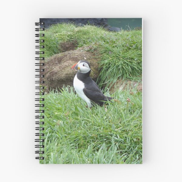 Item preview, Scottish puffin outside burrow designed and sold by Theconkertree.
