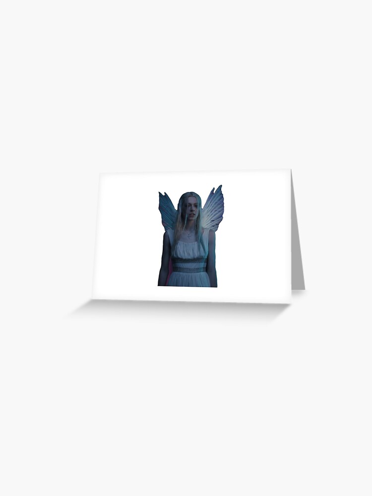 jules vaughn angel costume halloween | Greeting Card