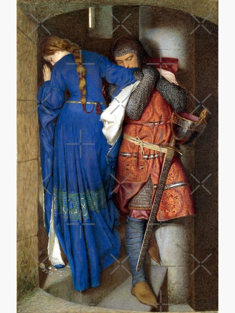 The Meeting on the Turret Stairs - Frederick Burton 1864 by forgottenbeauty