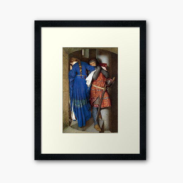 The Meeting on the Turret Stairs - Frederick Burton 1864 Framed Art Print