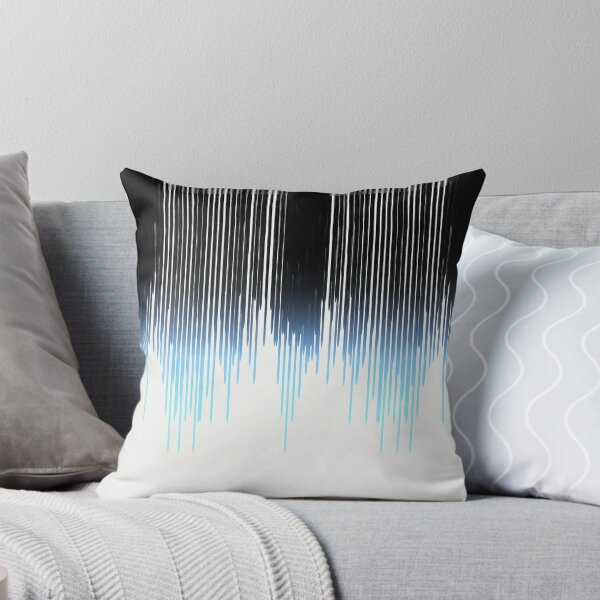 Item preview, Modern Black to Blue Gradient Paint Drips designed and sold by Blkstrawberry.