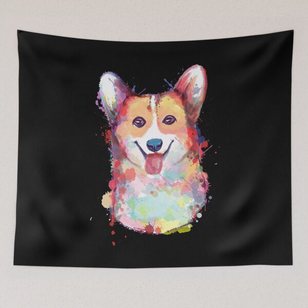 Item preview, Welsh Corgi Paint Splash Art designed and sold by Jay Bayne.
