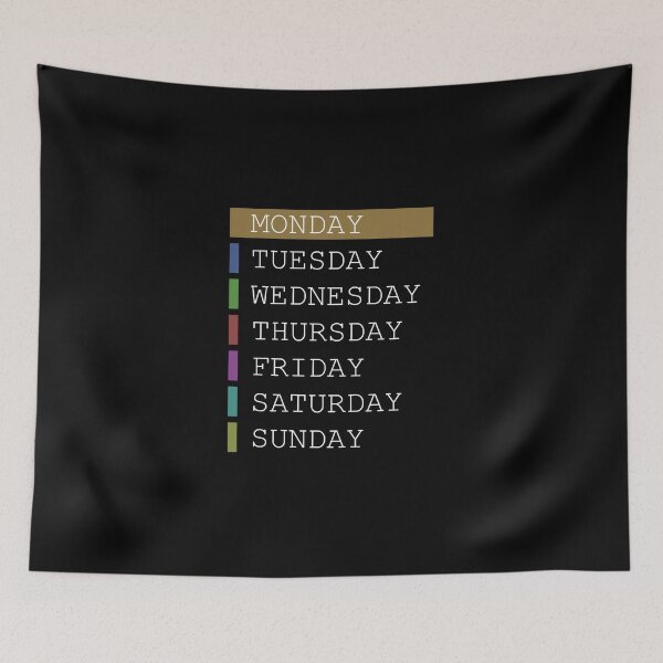 Item preview, Monday weekday clothing decision support designed and sold by yourtravelguide.