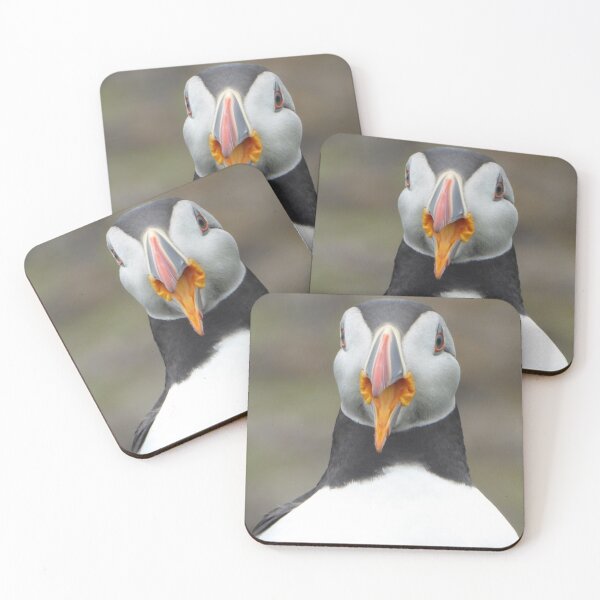 Item preview, Scottish puffin with beak open designed and sold by Theconkertree.