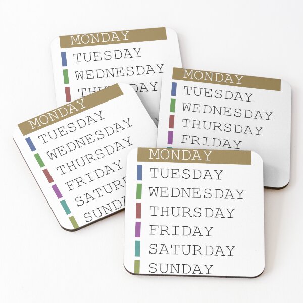 Item preview, Monday weekday clothing decision support designed and sold by yourtravelguide.
