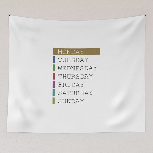 Item preview, Monday weekday clothing decision support designed and sold by yourtravelguide.