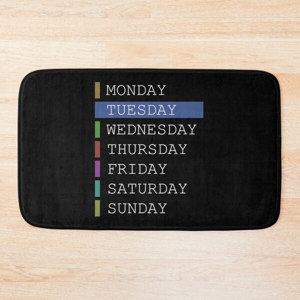 Item preview, Tuesday weekday clothing decision support designed and sold by yourtravelguide.
