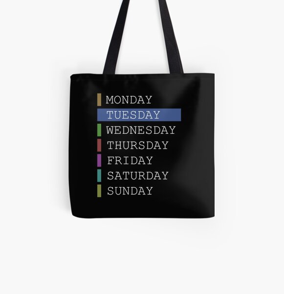 weekday tote bag