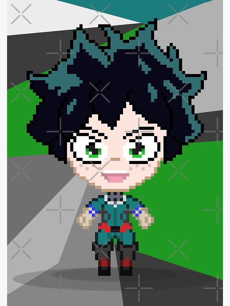 Izuku Midoriya Pixel Art My Hero Academia By Nezz94 Anime Pixel Art ...