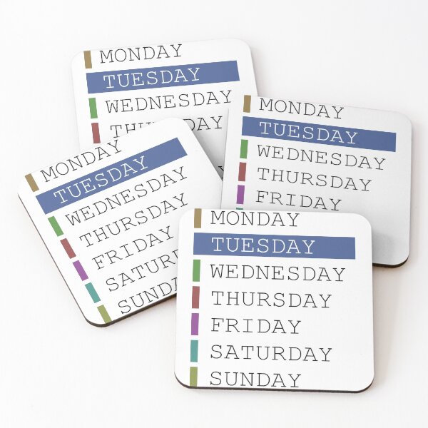 Item preview, Tuesday weekday clothing decision support designed and sold by yourtravelguide.