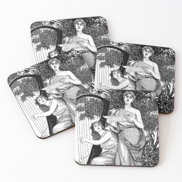 Item preview, Woman with harp. designed and sold by emphatic.