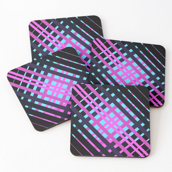 Item preview, Geometric pattern stripes pink black  designed and sold by Carolina Salazar.