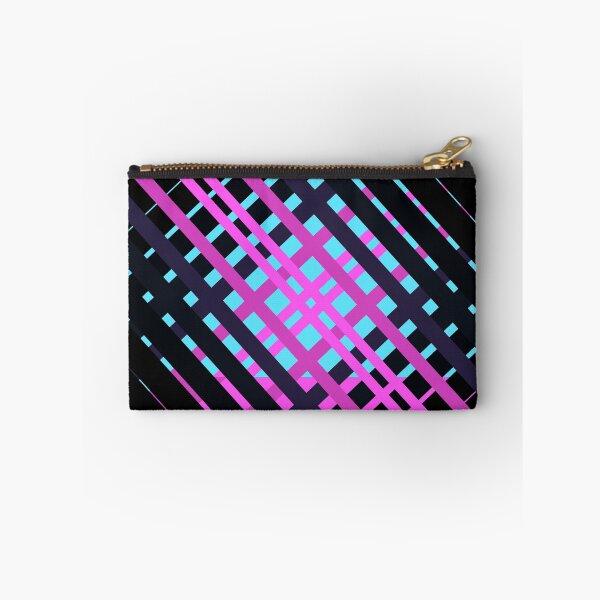 Item preview, Geometric pattern stripes pink black  designed and sold by Carolina Salazar.