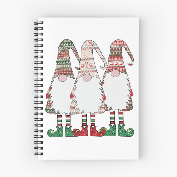 Item preview, 3 Nordic Gnomes Winter Christmas Swedish Tomte Cute Elves designed and sold by funnytshirtemp.