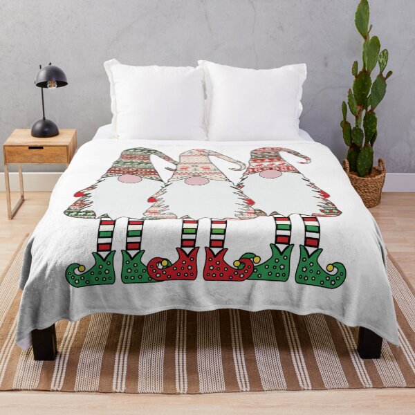 Item preview, 3 Nordic Gnomes Winter Christmas Swedish Tomte Cute Elves designed and sold by funnytshirtemp.