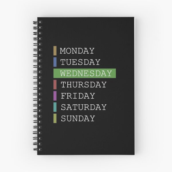 Item preview, Wednesday weekday apparel decision support designed and sold by yourtravelguide.