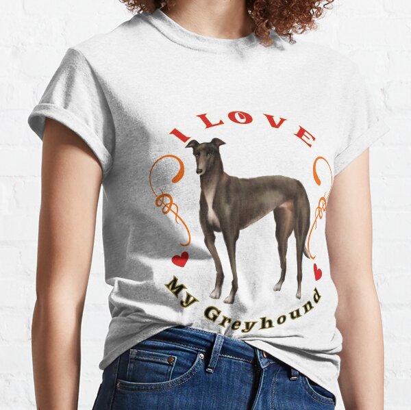  Greyhound Racing Dog Race Greyhounds Long Sleeve T-Shirt :  Clothing, Shoes & Jewelry