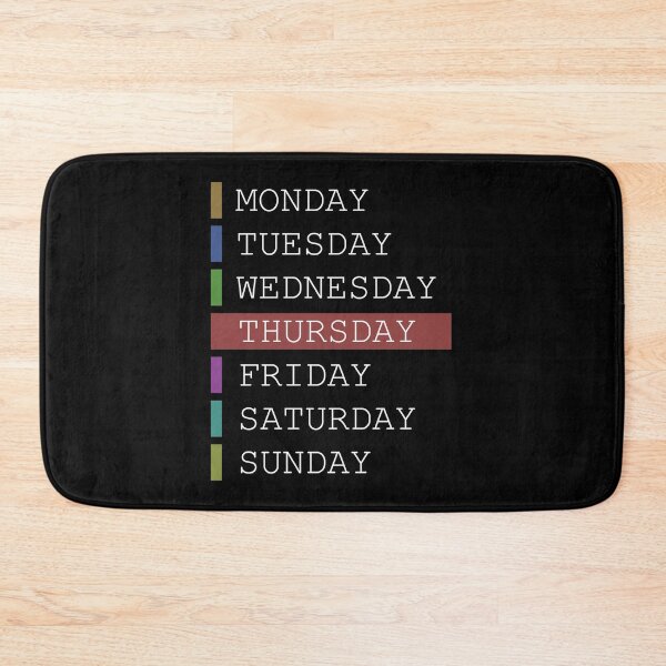 Item preview, Thursday weekday clothing decision support designed and sold by yourtravelguide.