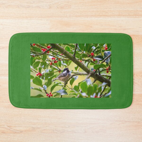 Item preview, Coal Tit (Periparus ater) In A Holly Tree designed and sold by Rob Cole Photography.