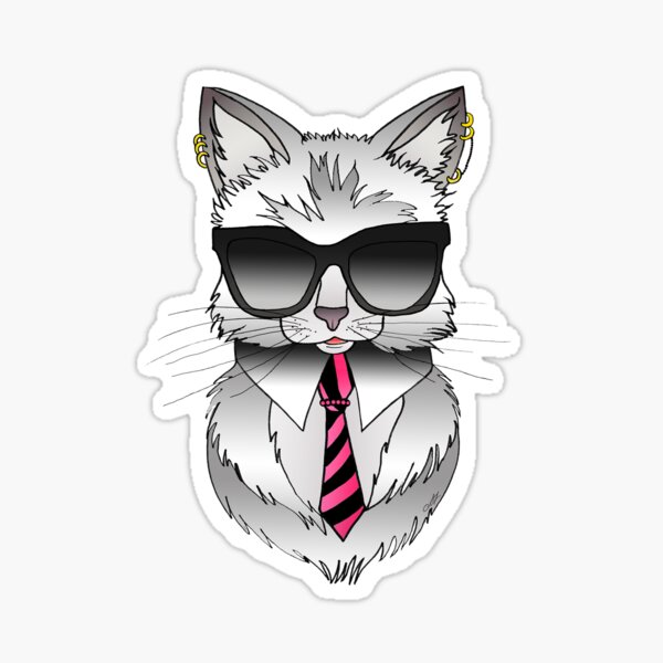cool Cat Sticker