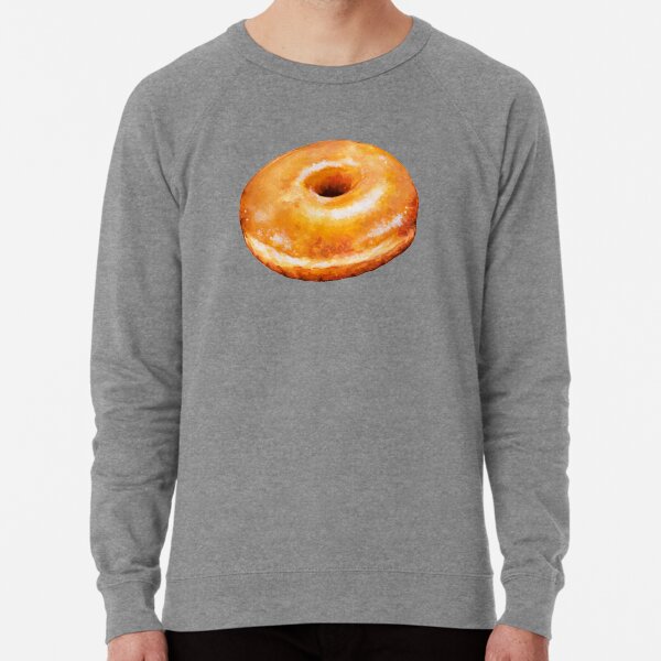 Glazed Donut Pattern Lightweight Sweatshirt
