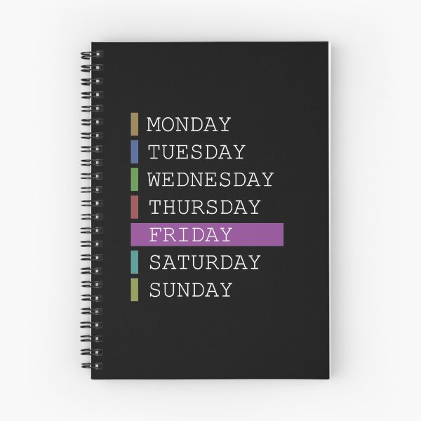Item preview, Friday weekday apparel decision support designed and sold by yourtravelguide.