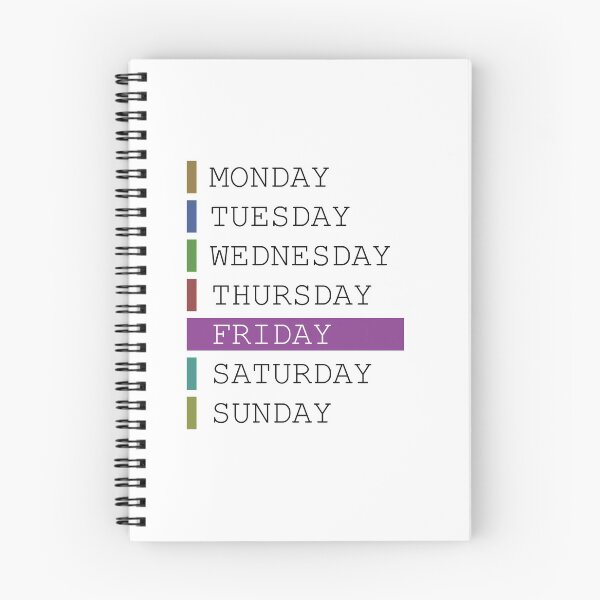 Item preview, Friday weekday apparel decision support designed and sold by yourtravelguide.